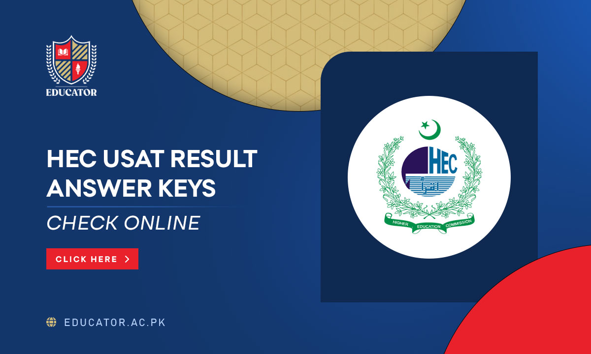 HEC USAT Test Result Answer Keys