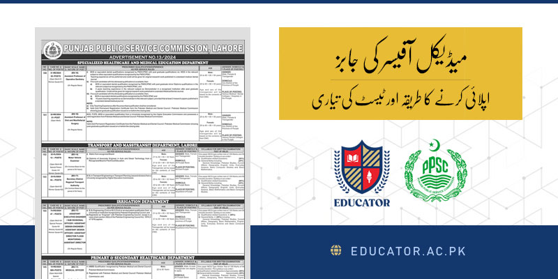 How to Apply for PPSC Medical Officer Jobs