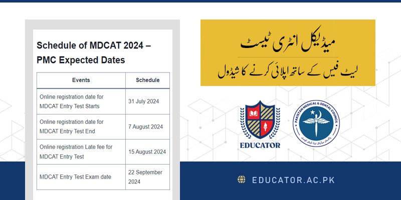 How to Register for MDCAT Last Date