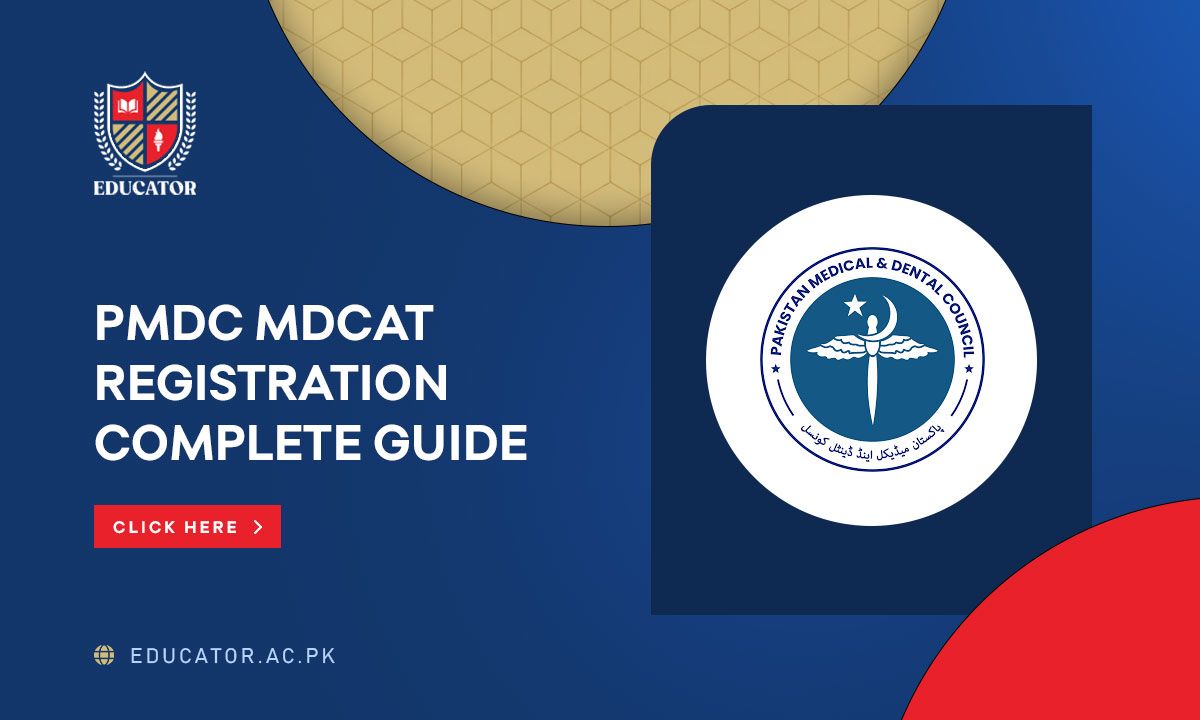 PMDC MDCAT Registration