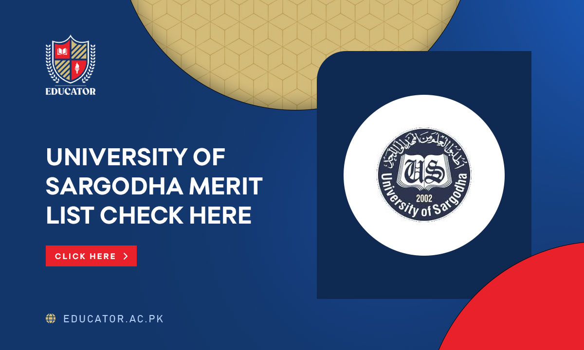 University of Sargodha Merit List