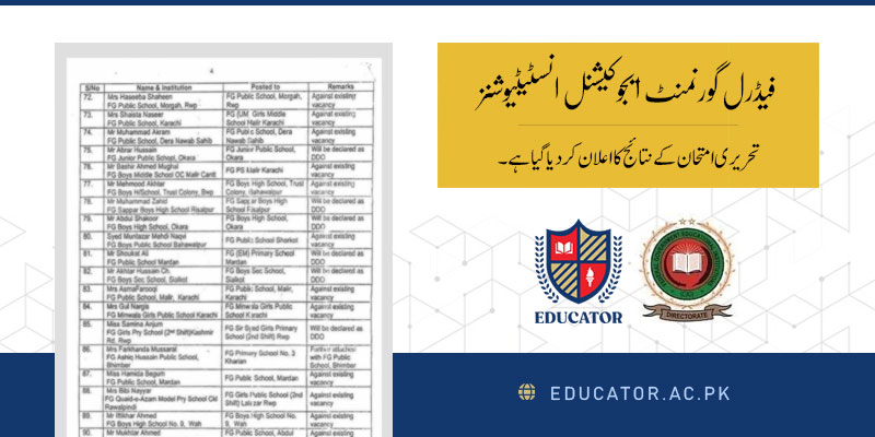 How to Check FGEI Lecturer Test Result