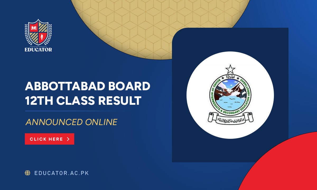 BISE Abbottabad Board 12th Class Result 2024 Announced Today!