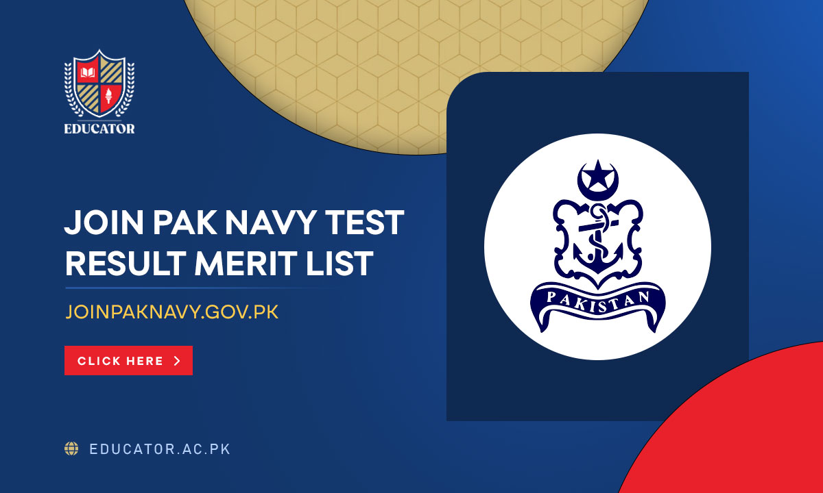 Join Pak Navy Test Result 2024 Batch A Final Merit List