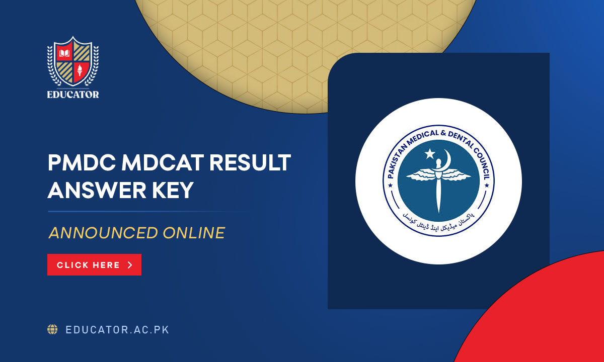 PMDC MDCAT Result