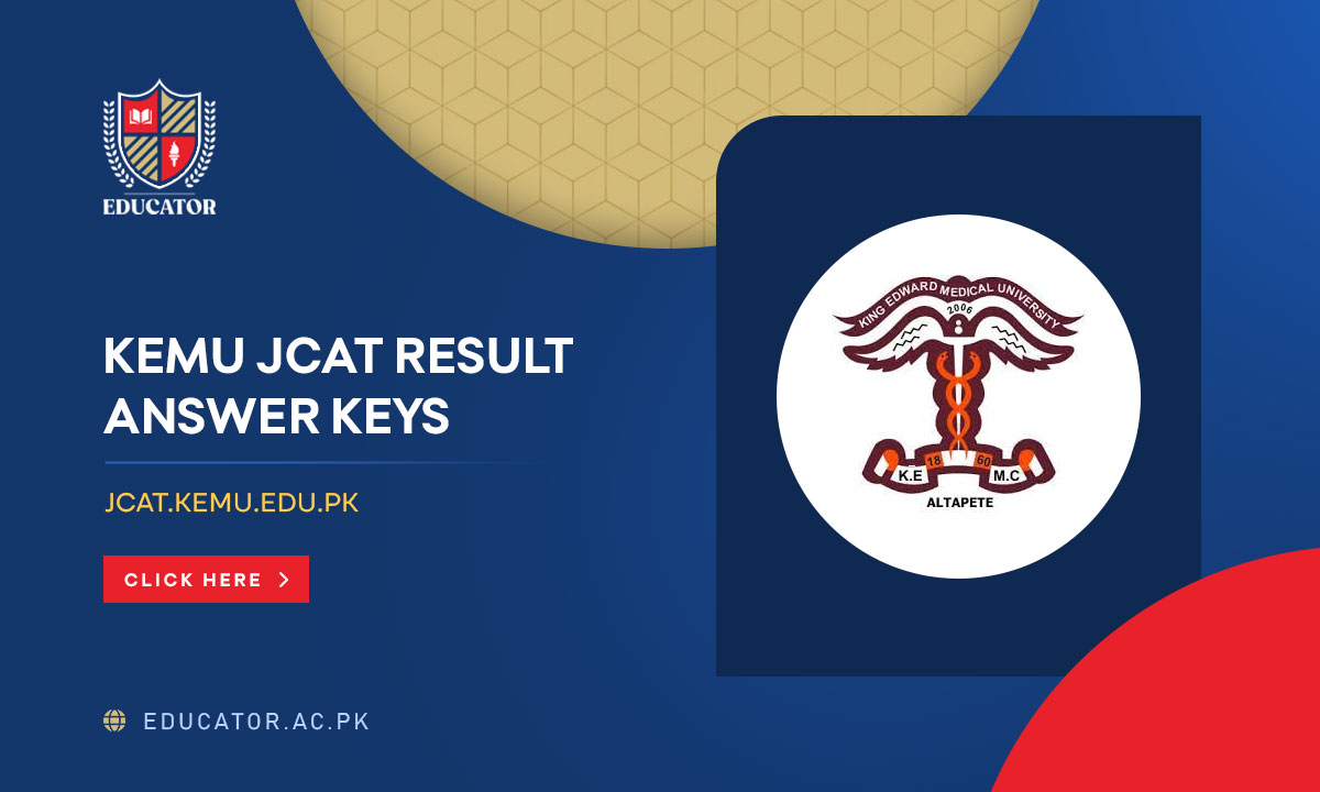 KEMU JCAT Result 27 October 2024 Answer Keys