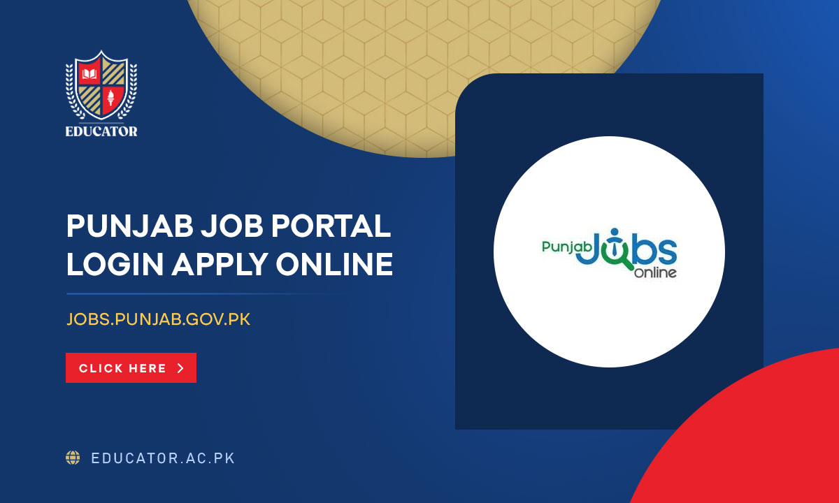 Punjab Job Portal Login 2024 Apply Online via jobs.punjab.gov.pk